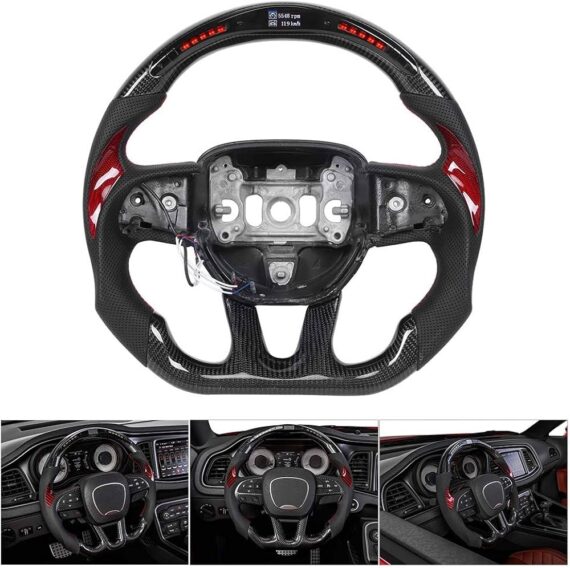 Leather Steering Wheel-daveautohellcatengine