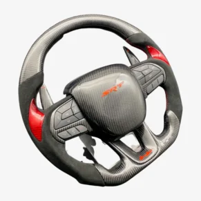 Leather Steering Wheel-daveautohellcatengine