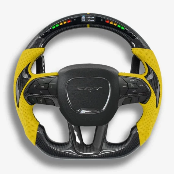 Leather Steering Wheel-daveautohellcatengine